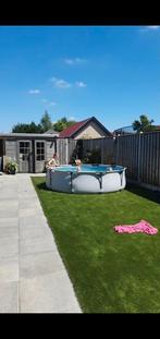 Bestway zwembad 3 meter + zandfilterpomp + zoutwatersysteem, Ophalen, Gebruikt, Minder dan 80 cm, Rond
