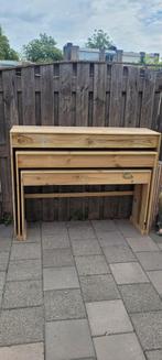 Set van 3 sidetable's, Huis en Inrichting, Tafels | Sidetables, Ophalen, Zo goed als nieuw, 25 tot 50 cm, Rechthoekig