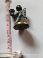 Te koop kaarsenhouder beeldje van engel in brons., Antiek en Kunst, Antiek | Koper en Brons, Ophalen of Verzenden