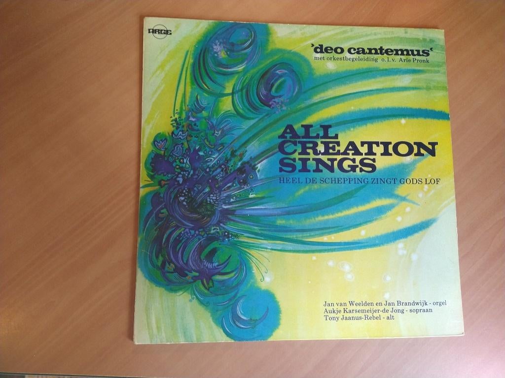 LP Deo Cantemus - All Creation Sings, Cd's en Dvd's, Gebruikt, Opera of Operette, Ophalen of Verzenden, 12 inch
