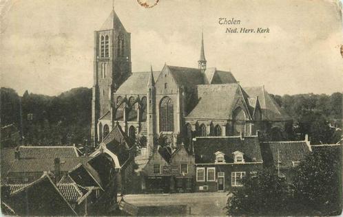 (381-347-003) Tholen Kerk, Verzamelen, Ansichtkaarten | Nederland, Zeeland, Voor 1920, Verzenden
