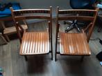 Houten klapstoel Drankenmarkt Vreeburg, Huis en Inrichting, Stoelen, Ophalen, Gebruikt, Twee, Bruin