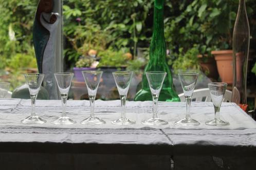 Antiek glas, Kelkglas, Glas achttiende eeuw, Glas 18-e eeuw, Antiek en Kunst, Antiek | Glas en Kristal, Ophalen of Verzenden