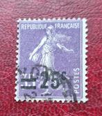 Frankrijk 1926 Zaaister, met opdruk 25#35 gestempeld Yvert 2, Postzegels en Munten, Postzegels | Europa | Frankrijk, Ophalen of Verzenden