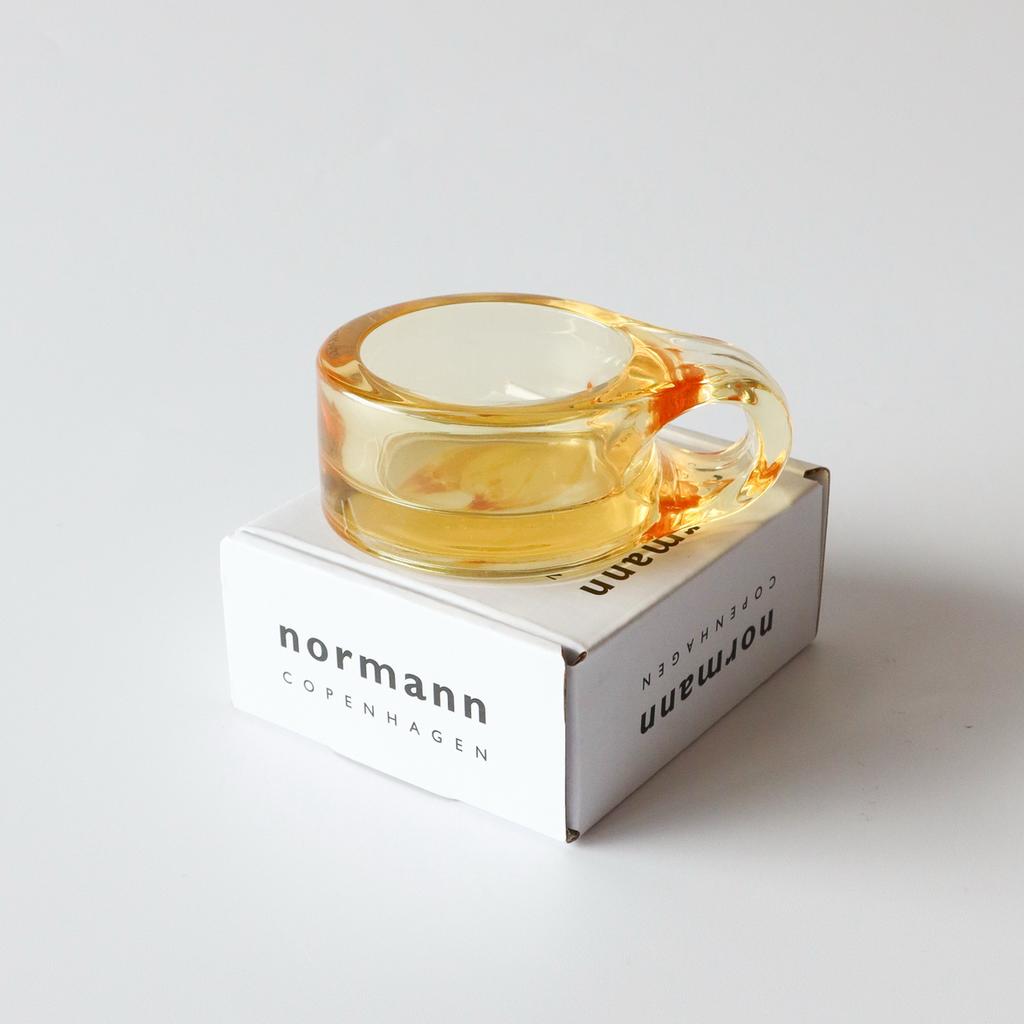 Normann Copenhagen Floe waxinelichthouders geel set, Overige materialen, Overige kleuren, Ophalen of Verzenden, Zo goed als nieuw