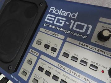 ROLAND EG-101 GROOVE KEYBOARD SYNTHESIZER SAMPLER beschikbaar voor biedingen