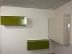 2x Hulsta Lilac - Wandmeubel - Groen - Hoogglans - Design, Voltastraat 21, Barneveld, Hulsta, Eikenhout, Ophalen of Verzenden