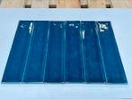 Accenttegels 7,5x30 glans blauw, Ophalen, Nieuw, Minder dan 20 cm, Minder dan 5 m²