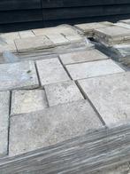Travertin tuintegels, Tuin en Terras, Tegels en Klinkers, Ophalen, Overige typen, Zo goed als nieuw, Natuursteen