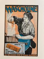Flyer / affiche Wascholine 1924 reclame origineel, Gebruikt, Overige typen, Ophalen of Verzenden, Wascholine