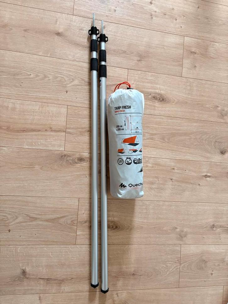 Quechua Tarp Fresh met 2 Stokken, Caravans en Kamperen, Tentaccessoires, Zo goed als nieuw, Ophalen