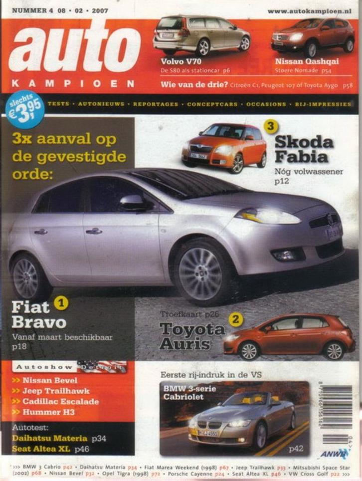 Autokampioen 4 2007 : Toyota Aygo - Citroen C1 - Peugeot 107, Boeken, Auto's | Folders en Tijdschriften, Gelezen, Algemeen, Ophalen of Verzenden