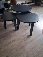 3 zwarte salontafels van WOOOD., Ophalen