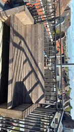 Loungebank 2-3 pers, Tuin en Terras, Ophalen of Verzenden, Gebruikt, Hout