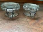 2x Glazen Potjes met Beugelsluiting, Ophalen of Verzenden, Zo goed als nieuw