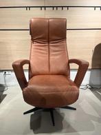 Relaxfauteuils twinz bruin leer, Huis en Inrichting, Fauteuils, Ophalen, Zo goed als nieuw, 75 tot 100 cm, Leer