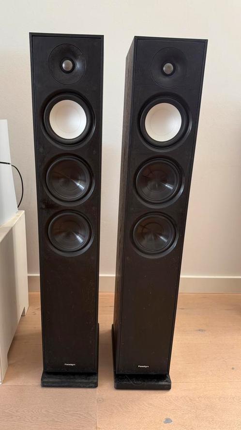 Paradigm Monitor 9 S.7 vloerstaande luidsprekers (+kabels), Audio, Tv en Foto, Luidsprekers, Zo goed als nieuw, Front, Rear of Stereo speakers