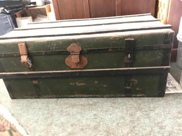 Houten kist salontafel opbergplek beschikbaar voor biedingen
