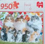 Jumbo Premium  Cat Family - Legpuzzel - 950 Stukjes, Ophalen of Verzenden, 500 t/m 1500 stukjes, Zo goed als nieuw