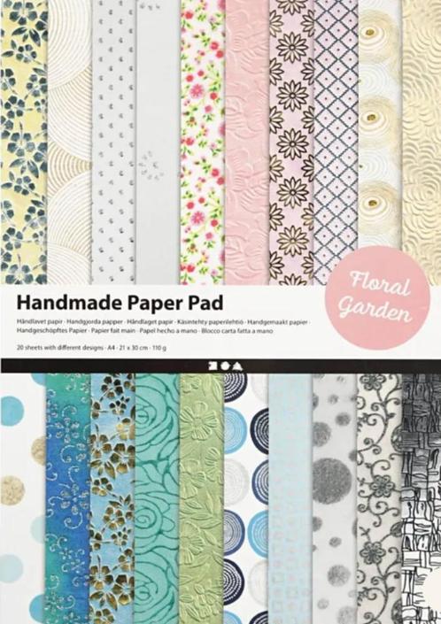 Papier blok Handgemaakt papier met patroon, Hobby en Vrije tijd, Tekenen, Zo goed als nieuw, Overige typen, Ophalen of Verzenden
