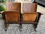 Houten bioscoopstoeltjes, Antiek en Kunst, Antiek | Meubels | Stoelen en Banken, Ophalen