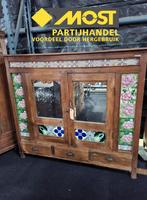 Oud Indiaas dressoir, Ophalen, 25 tot 50 cm, Met deur(en)