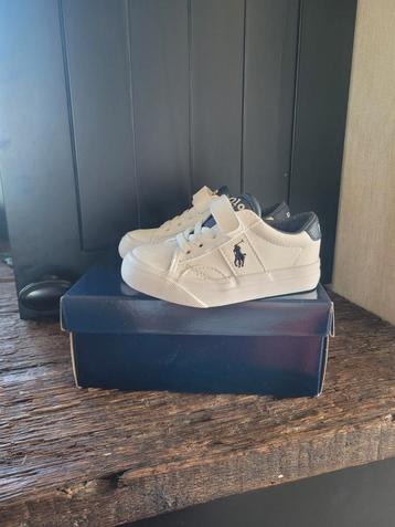 Als nieuw! Stoere gympen sneakers schoen ralph lauren 23 wit beschikbaar voor biedingen