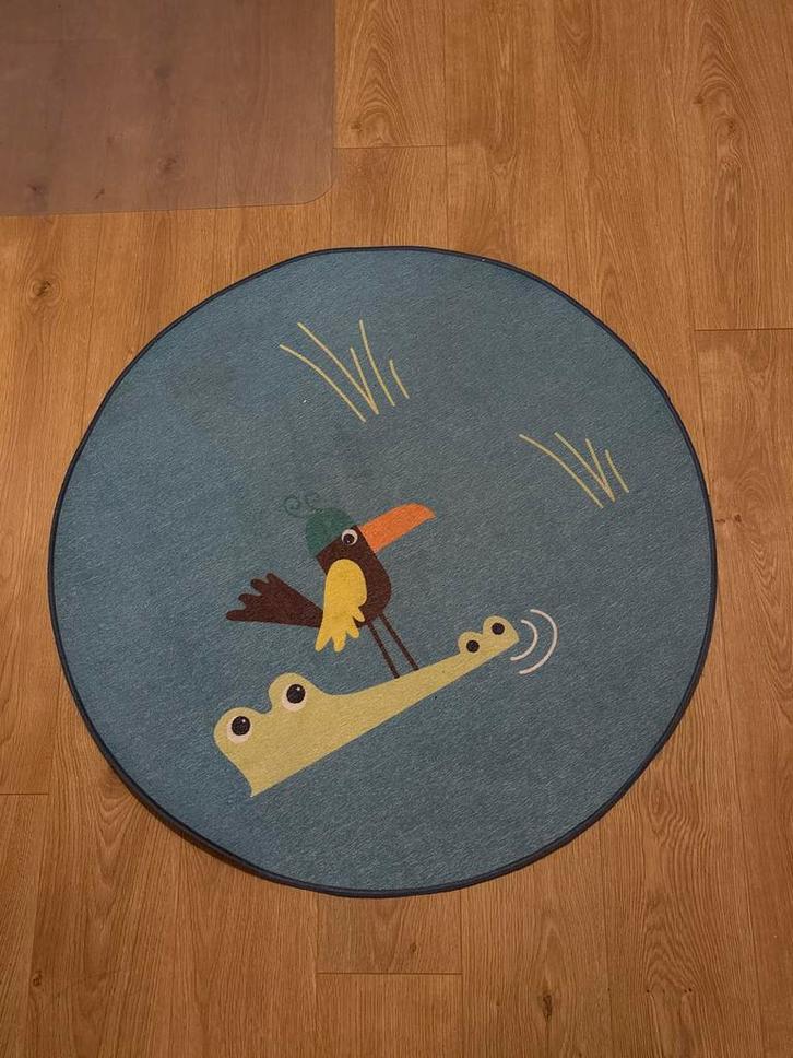 Djungelskog Vloerkleed - Kinderkamer, Huis en Inrichting, Stoffering | Tapijten en Kleden, Zo goed als nieuw, 50 tot 100 cm, 100 tot 150 cm