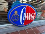 Vintage Change Emaille Reclamebord, Ophalen of Verzenden