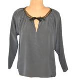 Cynthia Rowley blouse top, 100% zijde, Mt. S, Repeat, Ophalen of Verzenden, Zo goed als nieuw, Lange mouw