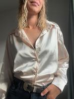 Zijden Look Blouse, Kleding | Dames, Blouses en Tunieken, Ophalen of Verzenden, Zo goed als nieuw, Maat 38/40 (M), Beige
