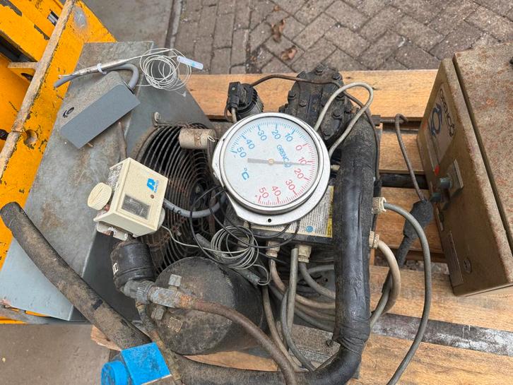 Koelcel motor  en verdamper voor 3x3 meter koelcel bitzer, Zakelijke goederen, Horeca | Keukenapparatuur, Koelen en Vriezen, Gebruikt