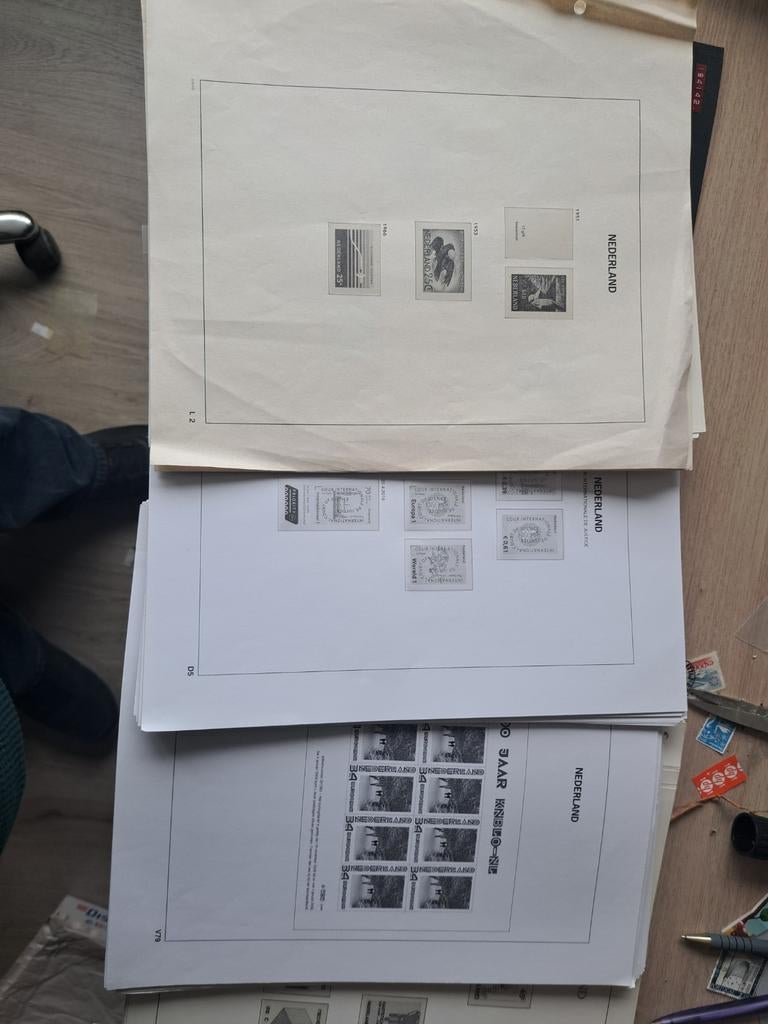 Stapel Albumbladen Diverse Systemen Nederland, Verzenden, Verzamelalbum