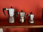 3x vintage percolators verschillende afmetingen, Ophalen of Verzenden, Gebruikt, Overige modellen