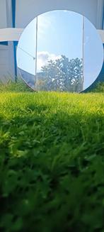 Ronde Inklapbare Spiegel - 90cm - Perfecte Staat, Ophalen, Rond, Zo goed als nieuw, 75 tot 100 cm