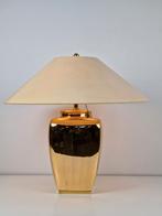 Vintage Asia Fitz tafellamp bladgoud Germany 1980 Japandi, Japandi vintage, Overige materialen, Ophalen of Verzenden, N