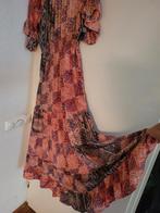 Maxi zomerjurk 40 42 roze Ibiza lange jurk stroken rok, Kleding | Dames, Maat 42/44 (L), Ophalen of Verzenden, Zo goed als nieuw