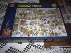 Jan v Haasteren Kerstmis 1000 stukjes, Ophalen of Verzenden, 500 t/m 1500 stukjes, Zo goed als nieuw, Legpuzzel