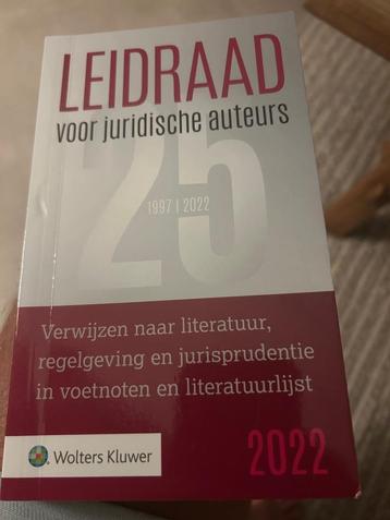 Leidraad voor juridische auteurs 2022 beschikbaar voor biedingen