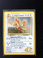 Lt surge's fearow holo gym heroes, Hobby en Vrije tijd, Verzamelkaartspellen | Pokémon, Verzenden, Zo goed als nieuw, Losse kaart