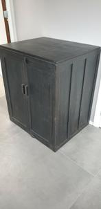 Opbergkast, koffiecorner, sober, stoer, Ophalen, Teakhout, 50 tot 100 cm, Zo goed als nieuw
