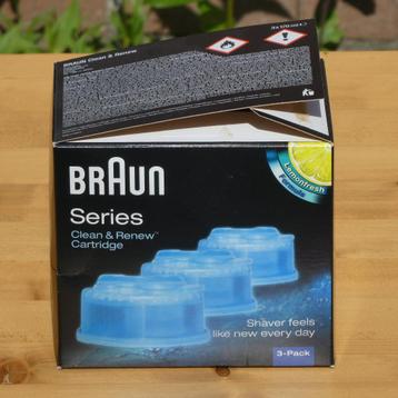 Braun Clean & Renew Cartridges met Reinigingsvloeistof beschikbaar voor biedingen