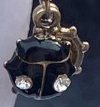 Zilverkleurige Mooie zwarte lieveheersbeestjes oorbellen, Overige materialen, Hangers, Overige kleuren, Nieuw