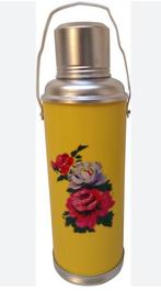Dongdong chinese thermoskan geel met bloemen nieuwe, Ophalen of Verzenden, Nieuw
