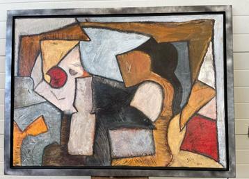 Uniek abstract schilderij - modern kunstwerk. beschikbaar voor biedingen