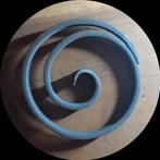 20x smeedijzer ring met krul. Sierhekwerk. Ornament., Ophalen, Overige kleuren