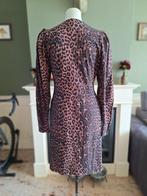 Studio Anneloes travelstof panter blouse jurk S 36 gratis v, Kleding | Dames, Jurken, Verzenden, Zo goed als nieuw, Knielengte