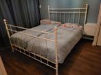 Tweepersoons bed (160x200) met elektrische lattenbodems, Verzenden, Wit, Tweepersoons, 200 cm