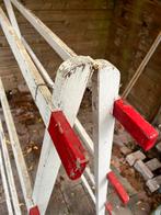 Vintage Linnenrek, jaren 50/60, Doe-het-zelf en Verbouw, Ladders en Trappen, Ophalen, Gebruikt, Ladder, Minder dan 2 meter
