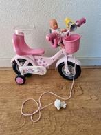 Baby Born Poppen Fietsje + Fietsstoeltje met Mini Baby Born., Ophalen of Verzenden, Zo goed als nieuw, Babypop